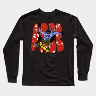 Mysterious Alien Skater Long Sleeve T-Shirt